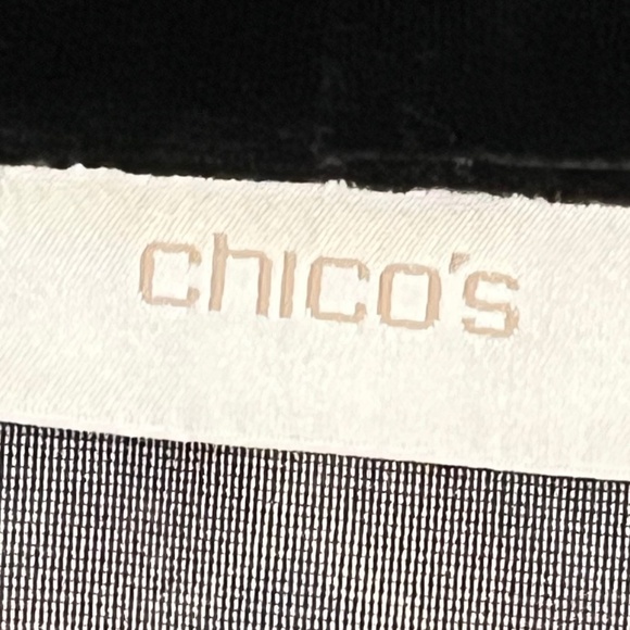 Chicos Jacket Women L Black Velour Boho Aztec Western Festival Hippie Artsy 80s - Picture 3 of 11